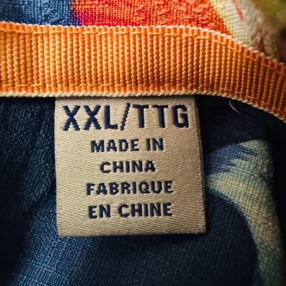 Tommy Bahama 100% Silk Men XXL Hawaiian Shirt Blue Floral Camp Button Front - Picture 11 of 12